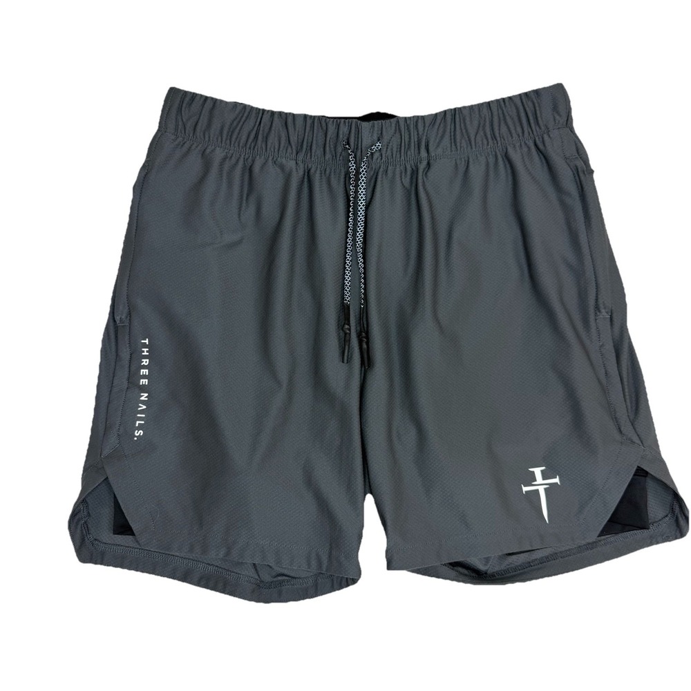 Three Nails Pro Tech 2.0 Men's Sz Medium Liner Shorts Space Gray Workout Gym M